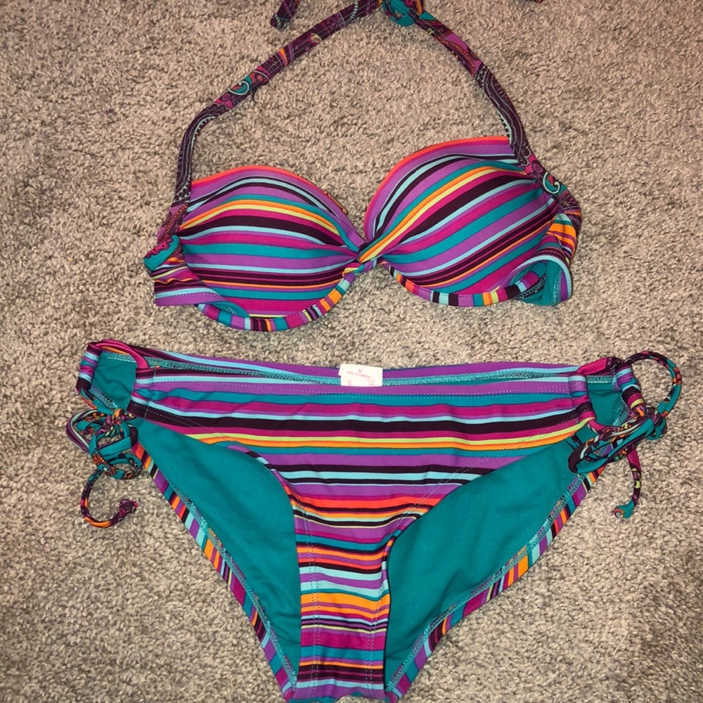 Striped bikini 🌈🌈